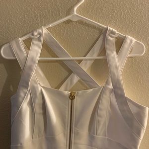 White Calvin Klein strap dress